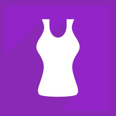 Gölge ve modern tasarım gömlek ile düz simgesi