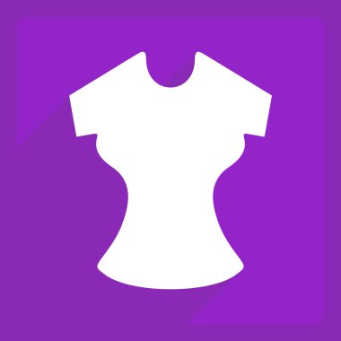 Düz simgesi gölgeli ve modern tasarım t-shirt
