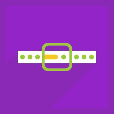 Gölge ve modern tasarım kemer ile düz simgesi