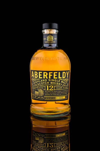 Botella de whisky Aberfeldy de malta simple — Foto de Stock