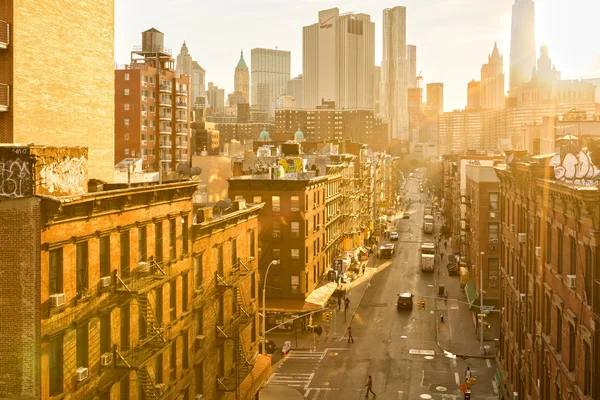 Madison Street v čínské čtvrti, Nyc — Stock fotografie