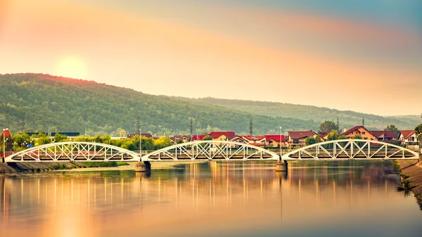 Jiu most v Targu Jiu, Rumunsko — Stock fotografie