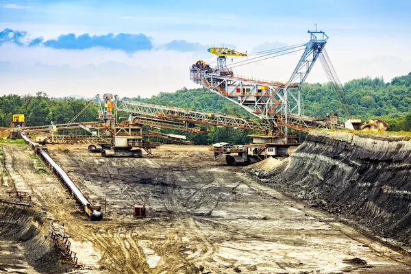 Open-pit coal mine in Gorj — Stock Image Open-pit coal mine in Gorj Stock Photo