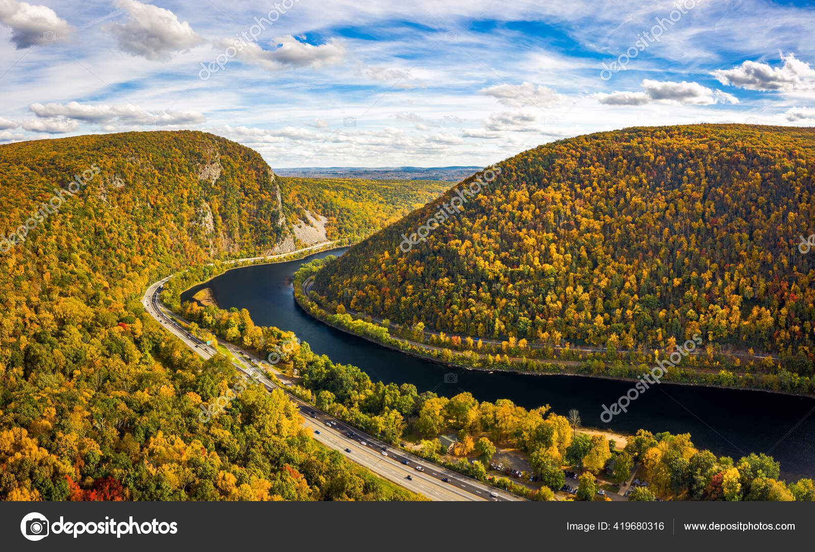 Aerial view of Delaware Water Gap - Depositphotos 419680316 Stock Photo Aerial View Of Delaware Water 