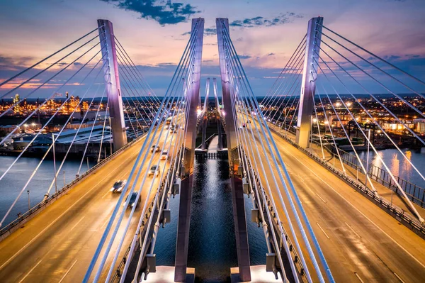 新ゲッタルズ橋の空中写真 — ストック写真