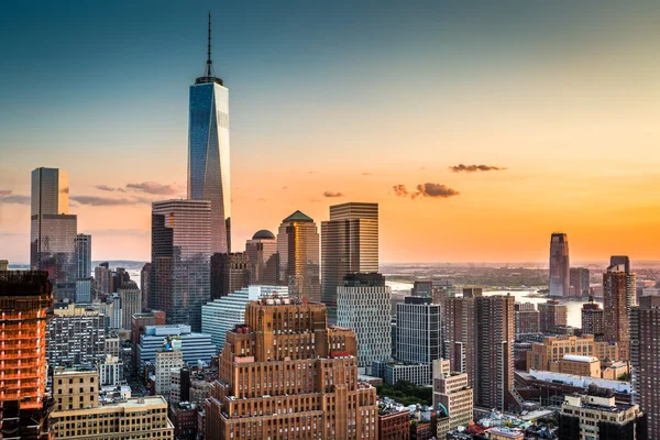 Lower Manhattan skyline — Stock Photo, Image