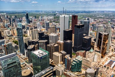 Aerial view of Toronto clipart