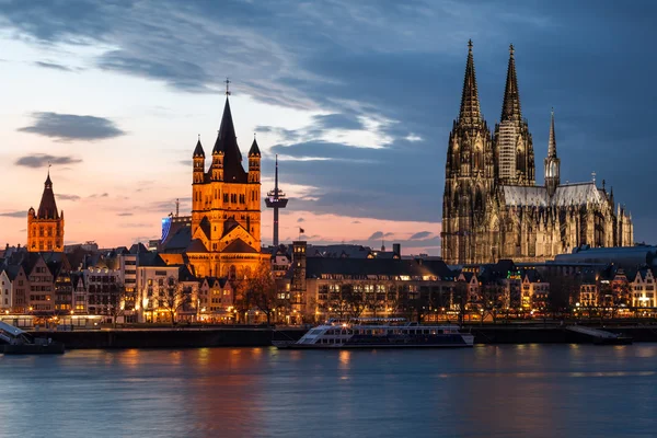 Sunset in Cologne, Germany. — Stock Photo, Image