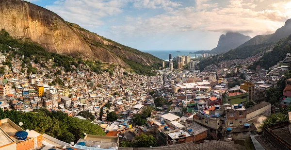 Перегляд в Ріо Rocinha Фавела — стокове фото