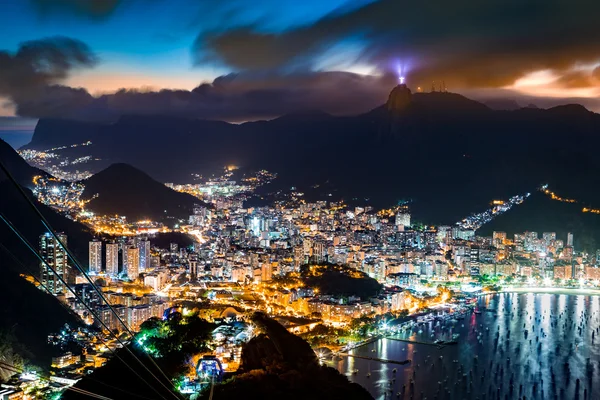 A légi felvétel a Rio de Janeiro felett — Stock Fotó