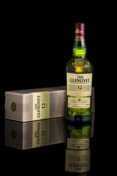 12 year old Glenlivet scotch whisky — Stock Fotó