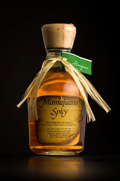 Mamajuana Spicy bottle — Stock fotografie