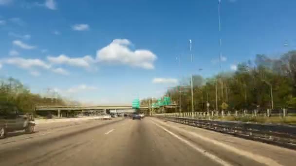 Timelapse réalisé sur une autoroute du New Jersey — Video