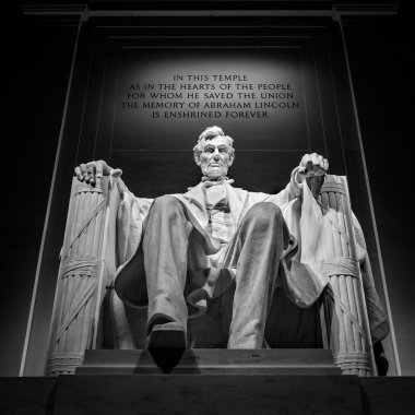 Abraham Lincoln statue clipart