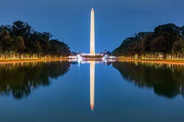 Washington monument, mirrored clipart