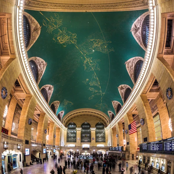 The constellation ceiling of Grand Central Terminal, New York. Stock