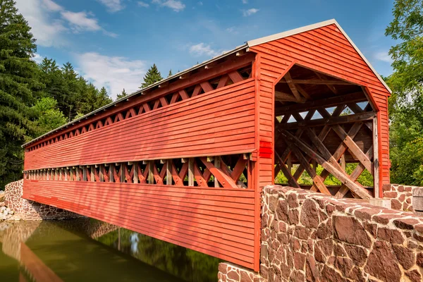 Puente cubierto de Sachs — Foto de Stock