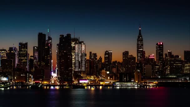 ニューヨーク市日の出 — ストック動画