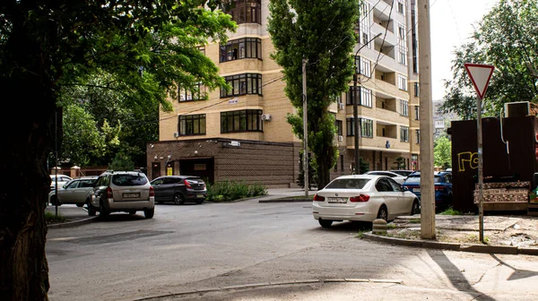 Calles Casas Distritos Edificios Estructuras Ciudad Rostov Don —  Fotos de Stock