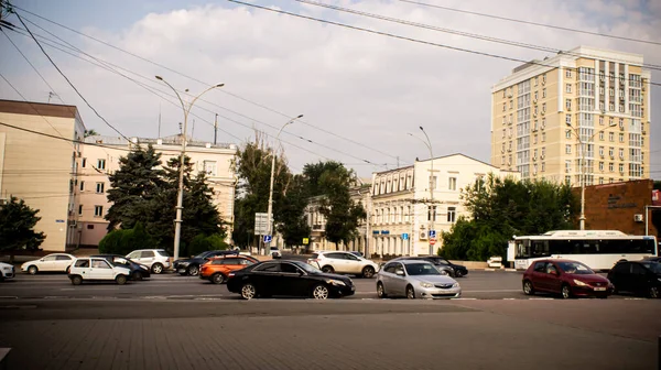 Ulice Domy Okresy Budovy Stavby Městě Rostov Don — Stock fotografie