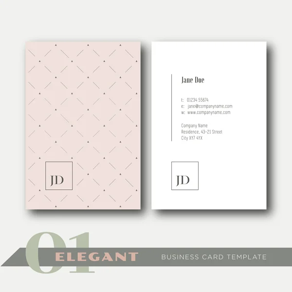 01 zarif kartvizit şablonu