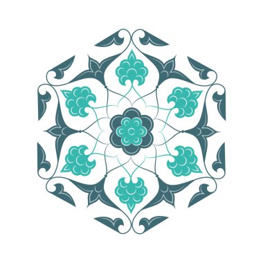 Çerçevesiz 02 çiçek desenli açık mavi