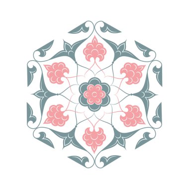 Çerçevesiz 02 çiçek desenli pembe