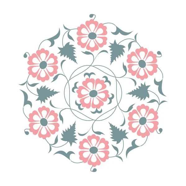 01 粉红色的花卉图案 — 图库矢量图片
