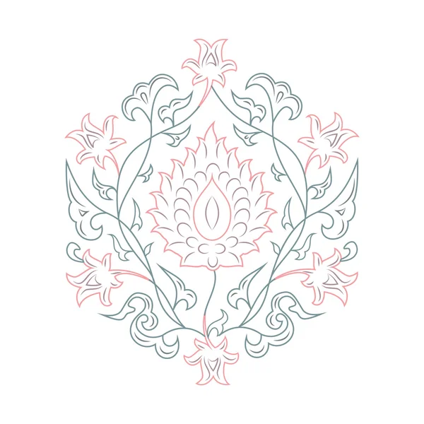 03 çiçek desenli lineart pembe