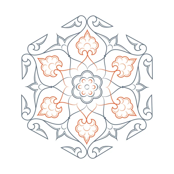 02 çiçek desenli lineart turuncu