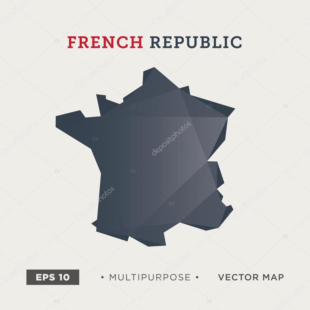 Moder map of France