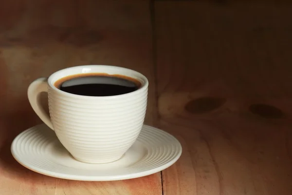 Expresso em xícara de café branco — Fotografia de Stock