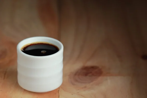 Expresso em xícara de café branco — Fotografia de Stock