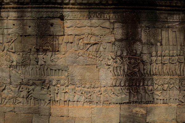 Стіни Ангкор Тома — стокове фото