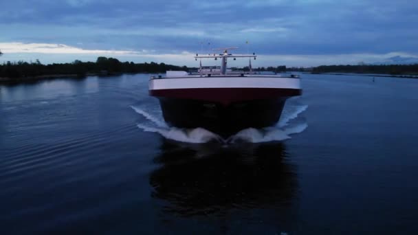 Factofour Navio Carga Vela Barendrecht Holanda Sul Holanda Perto — Vídeo de Stock