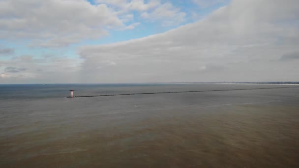 Wide Angle View Inbound Port Rotterdam Port Morski Europoort Holandia — Wideo stockowe