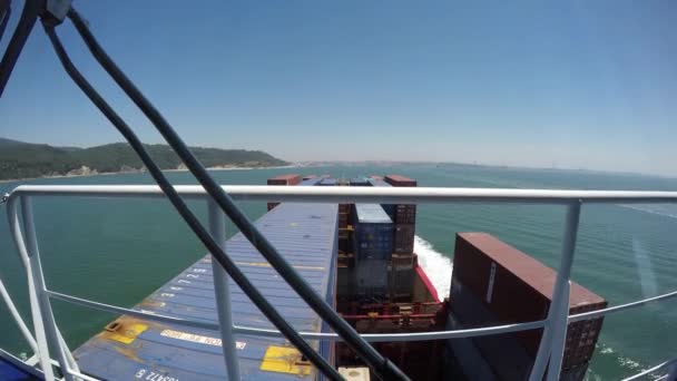 Timelapse Des Opérations Fret Dans Port Vigo — Video