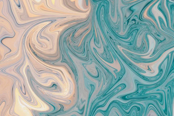 Liquid Marble Background Pastel Shades Fluid Art Light Colors Sea — Stock Photo, Image