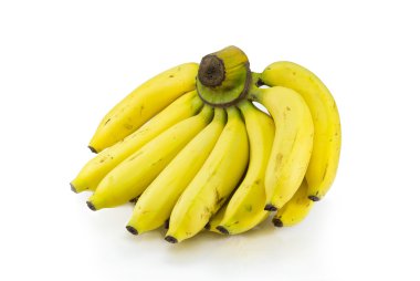 Beyaz arkaplanda muz