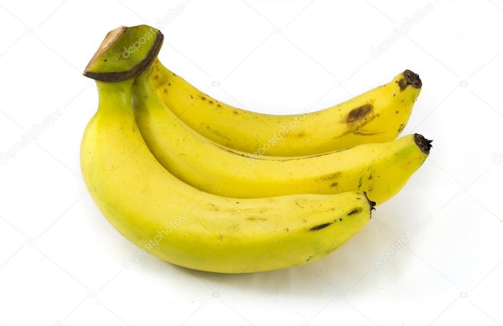 Fresh banana with yellow color