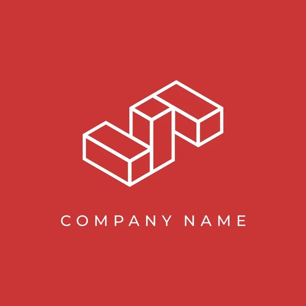 Forma Ilustração Beam Inspiração Logotipo — Vetor de Stock