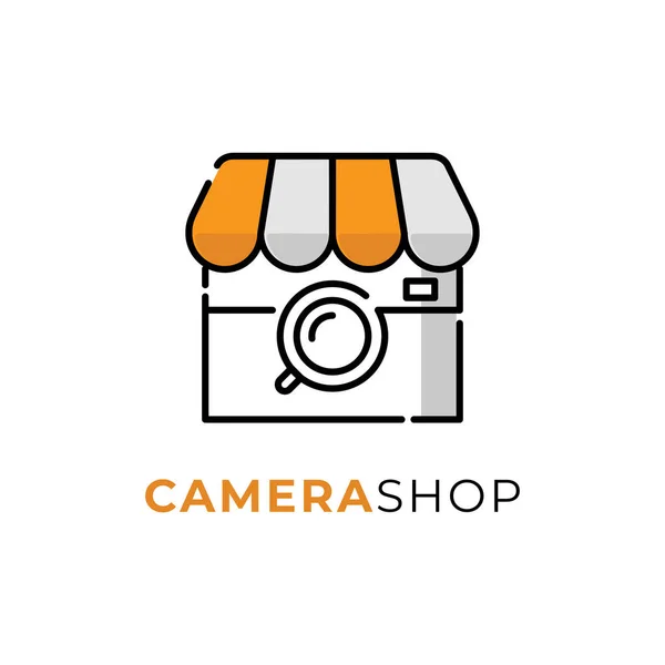 Illustratie Camera Winkel Vector Logo Ontwerp Inspiratie Witte Achtergrond — Stockvector