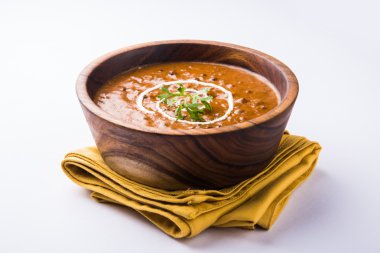 dal makhani or dal makhani or daal makhni, served in a bowl, isolated clipart