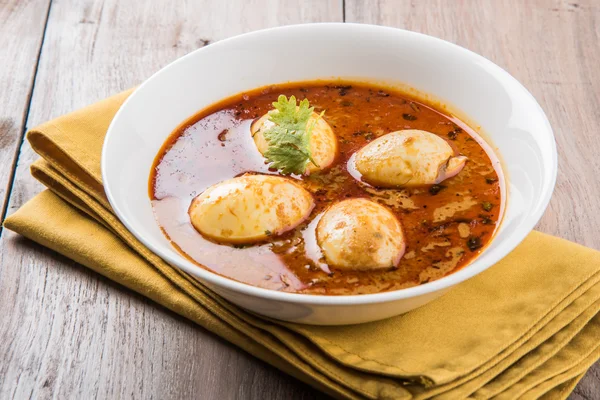 Curry indio famoso huevo Masala / Anda Curry / Anda Masala curry / huevo curry — Foto de Stock