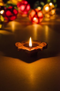 güzel diwali seçici odak aydınlatma,