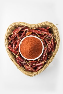 kırmızı biber tozu kurutulmuş kırmızı biber ile