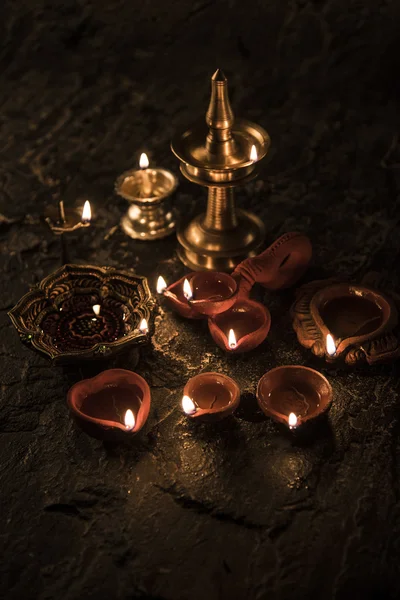 Bela iluminação diwali, foco seletivo — Fotografia de Stock