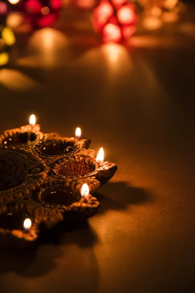 Güzel diwali seçici odak aydınlatma, — Stok fotoğraf