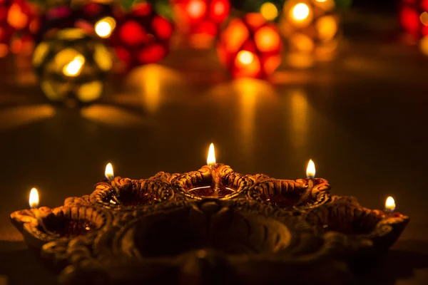 Hermosa iluminación diwali, enfoque selectivo — Foto de Stock