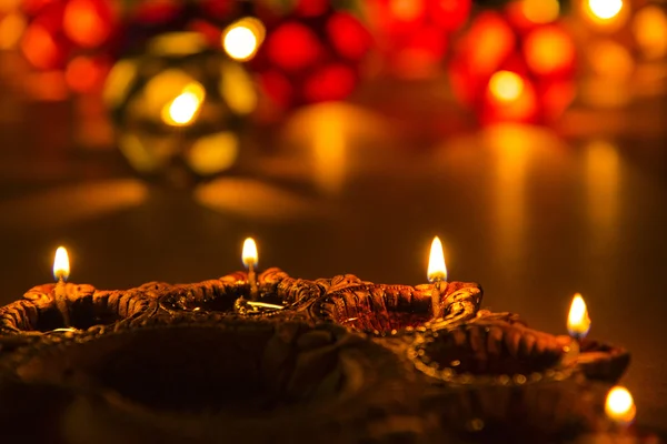 Schöne Diwali-Beleuchtung, selektiver Fokus — Stockfoto